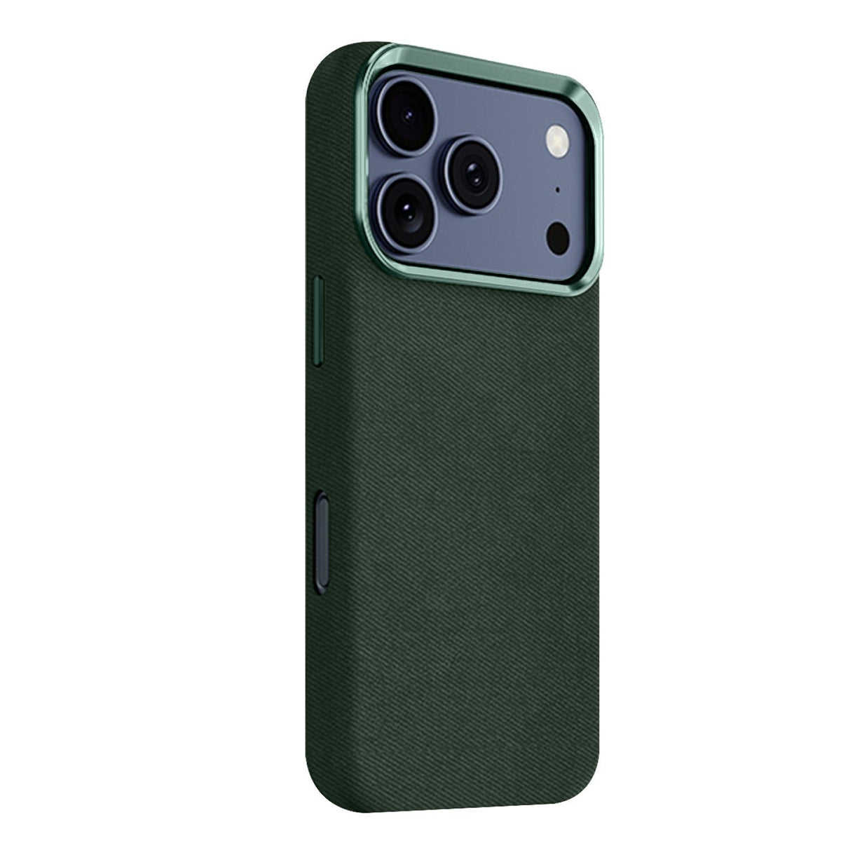 SaharaCase Indy Suede Leather Case for iPhone 17 Pro Max — green rear view