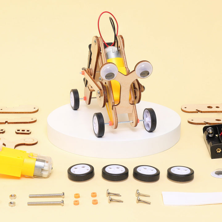 Kitsville Crawling Bug Robot Building Kit — bug robot and parts