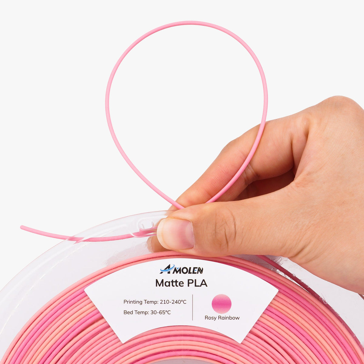Amolen PLA Matte Rainbow Filament 1.75mm, 1KG/2.2LB