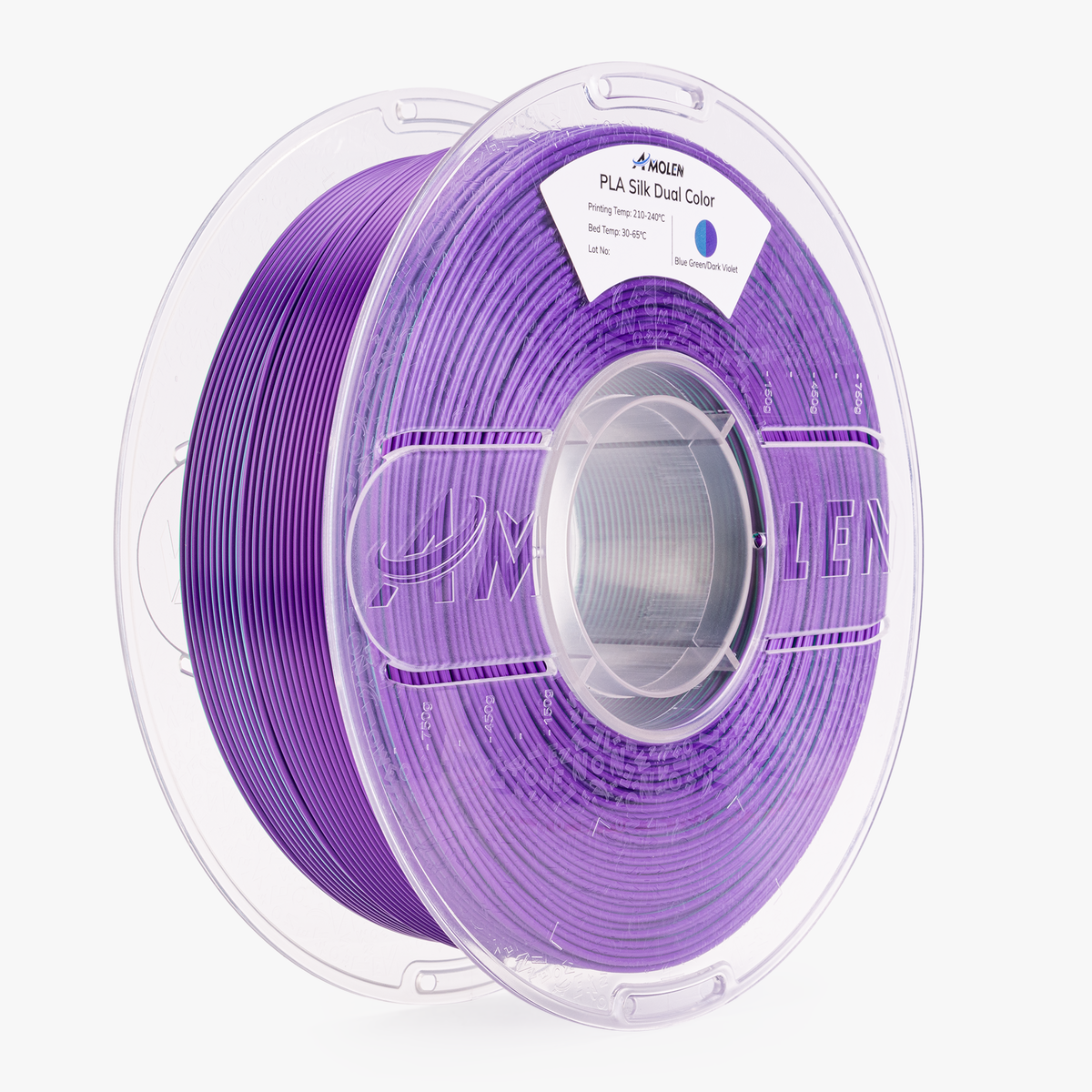 Amolen PLA Silk Dual Color Filament 1.75mm, 1KG/2.2LB