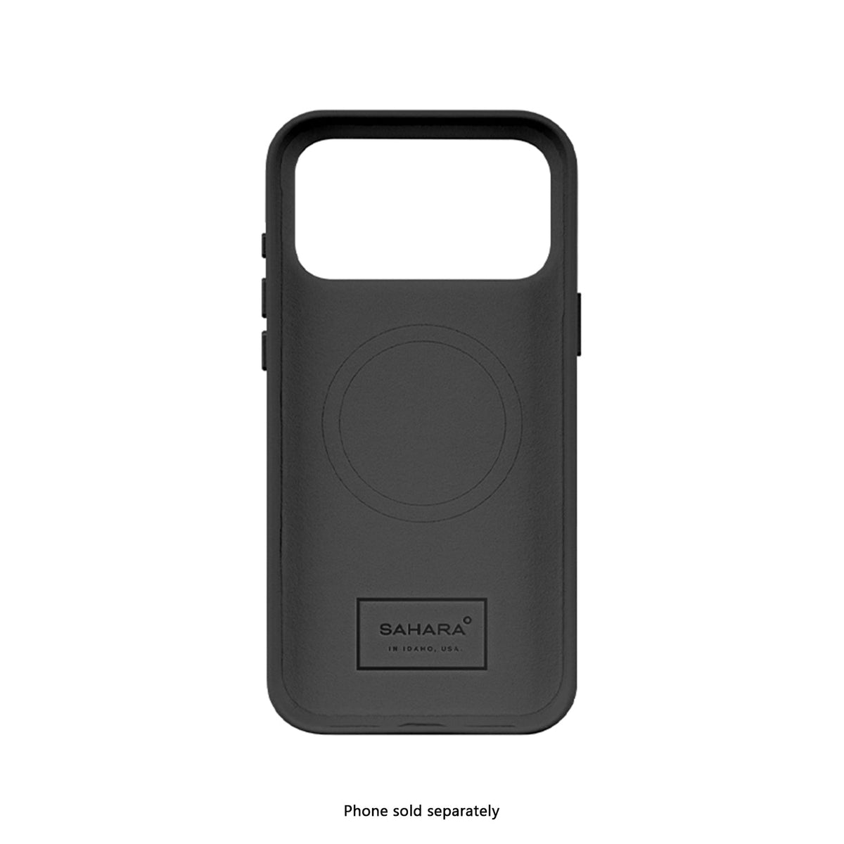 SaharaCase Indy Vegan Leather Case for iPhone 17 Pro — black interior view
