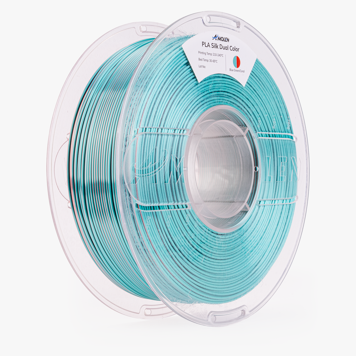 Amolen PLA Silk Dual Color Filament 1.75mm, 1KG/2.2LB