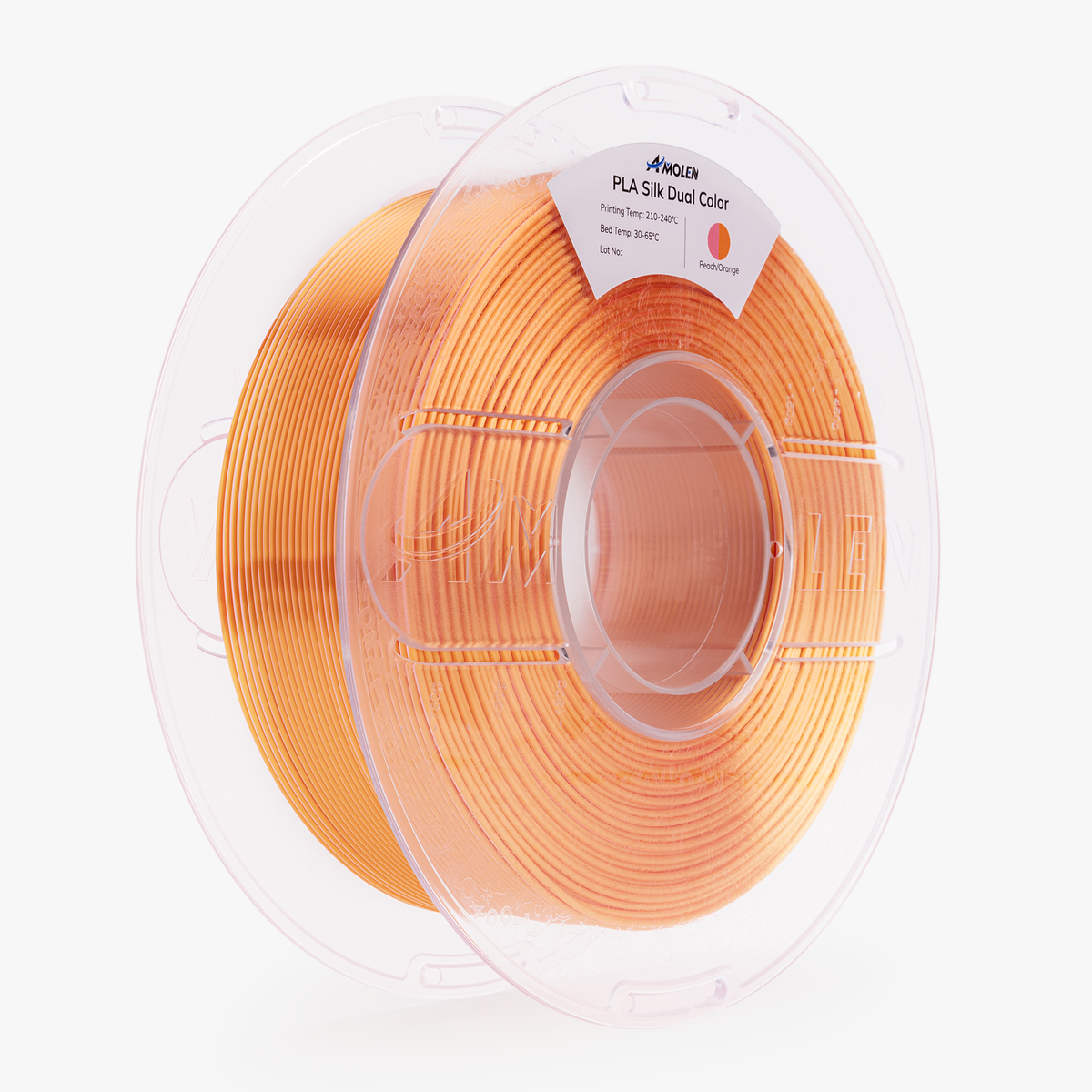 Amolen PLA Silk Dual Color Filament 1.75mm, 1KG/2.2LB