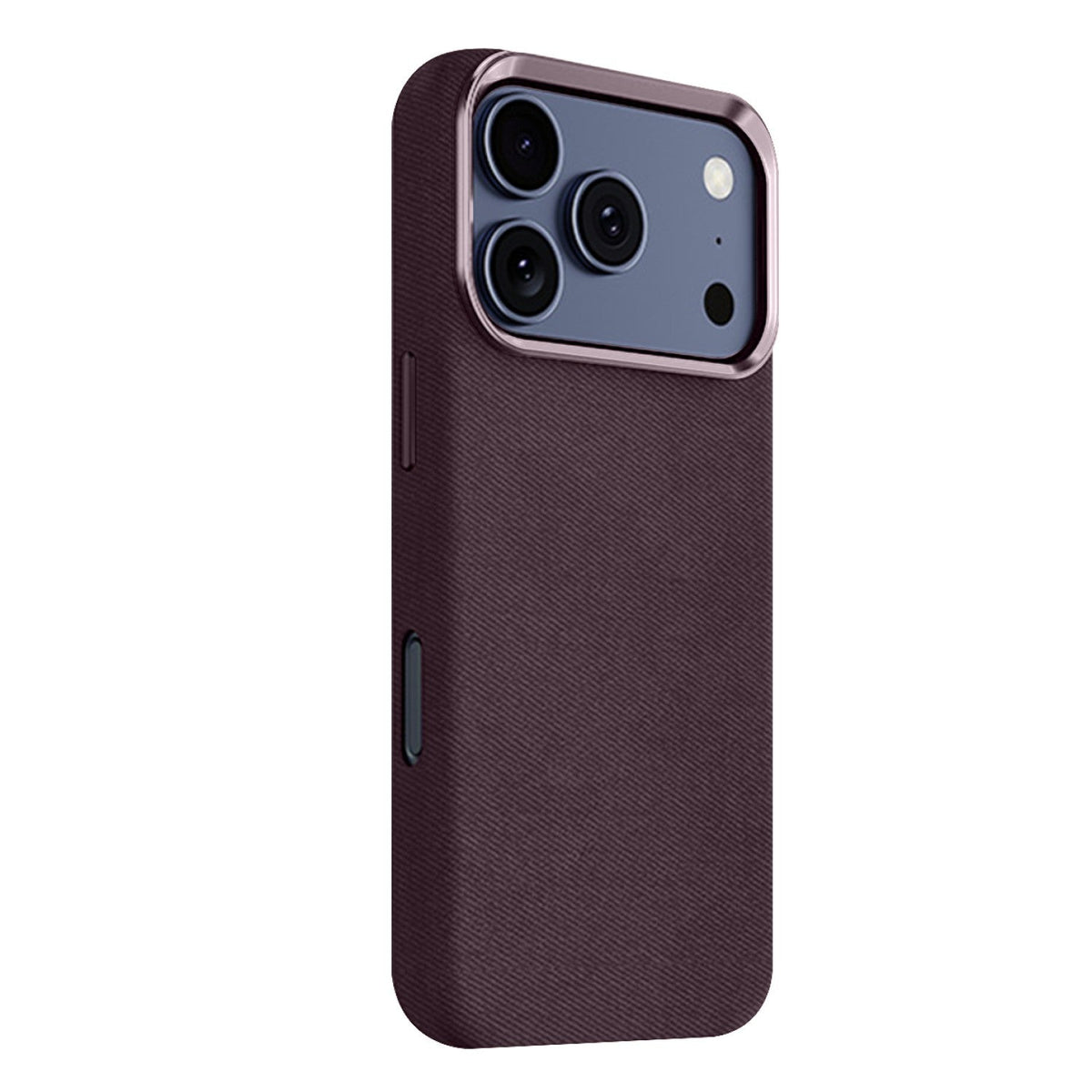 SaharaCase Indy Suede Leather Case for iPhone 17 Pro Max — purple rear view