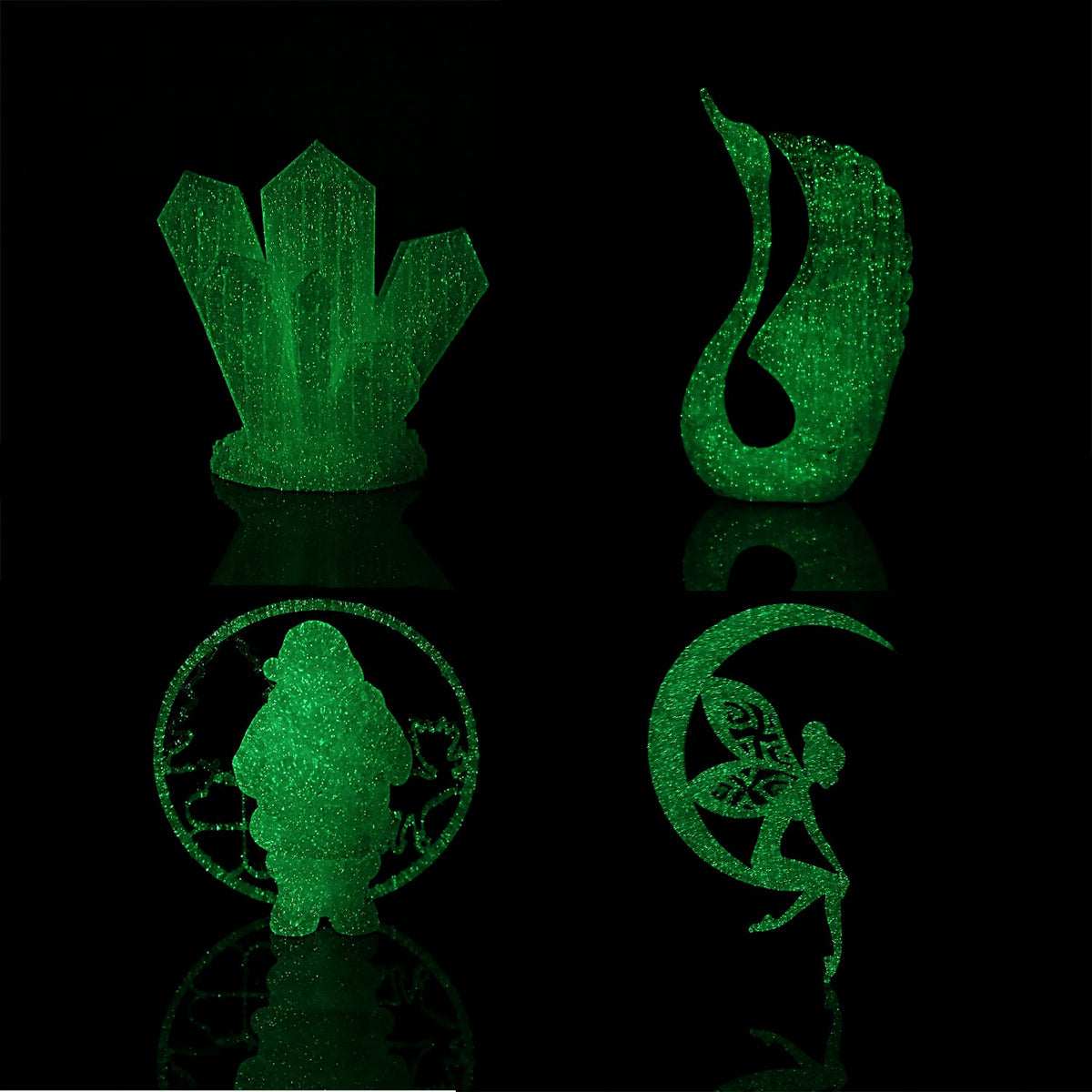 Amolen PLA Glow in the Dark Variety Pack (4x200g)
