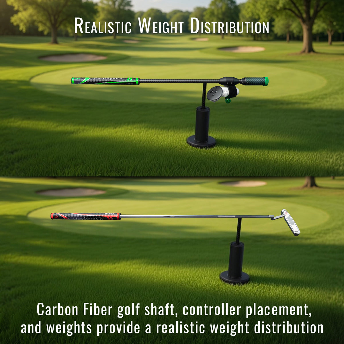 DeadEyeVR DriVR Elite Putter VR Minigolf Handle