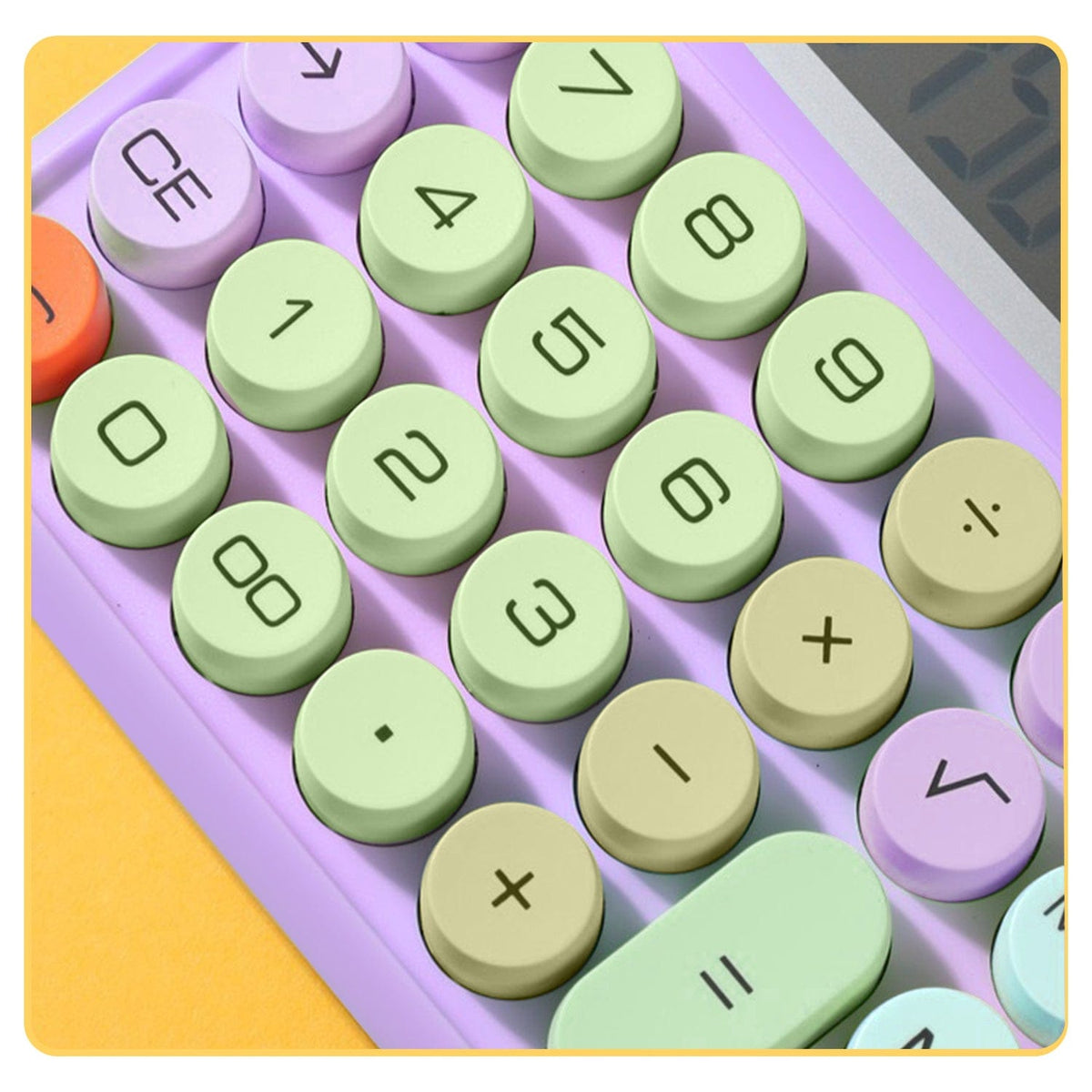 SaharaCase Purple KB51 calculator rounded number and operation keys