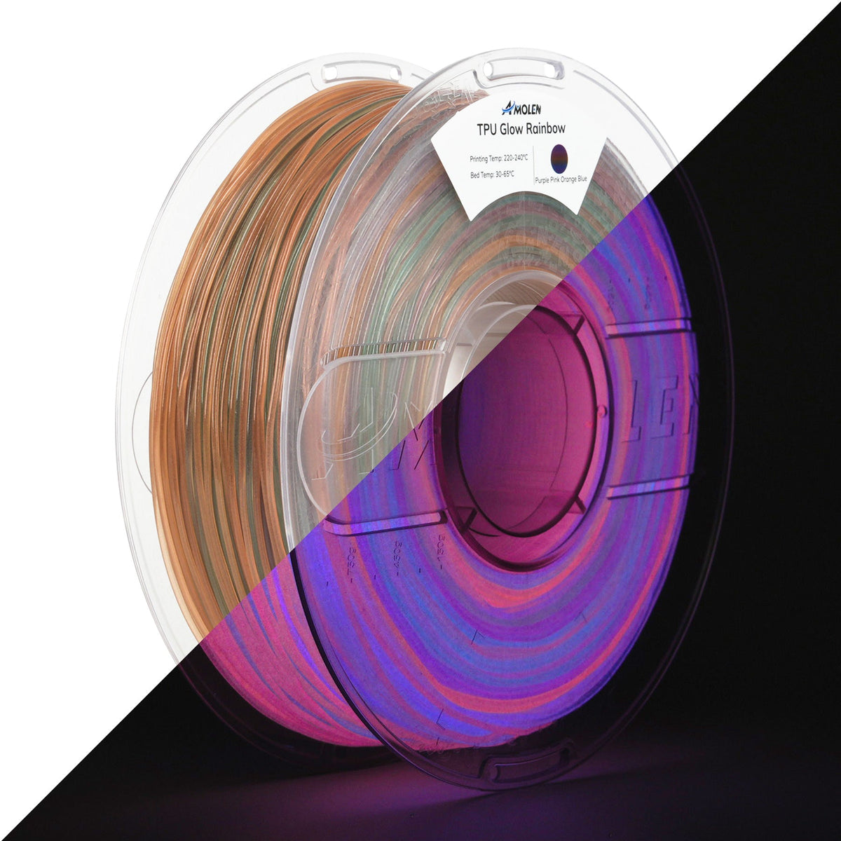 Amolen TPU Glow-in-the-Dark 1.75mm, 1KG/2.2LB