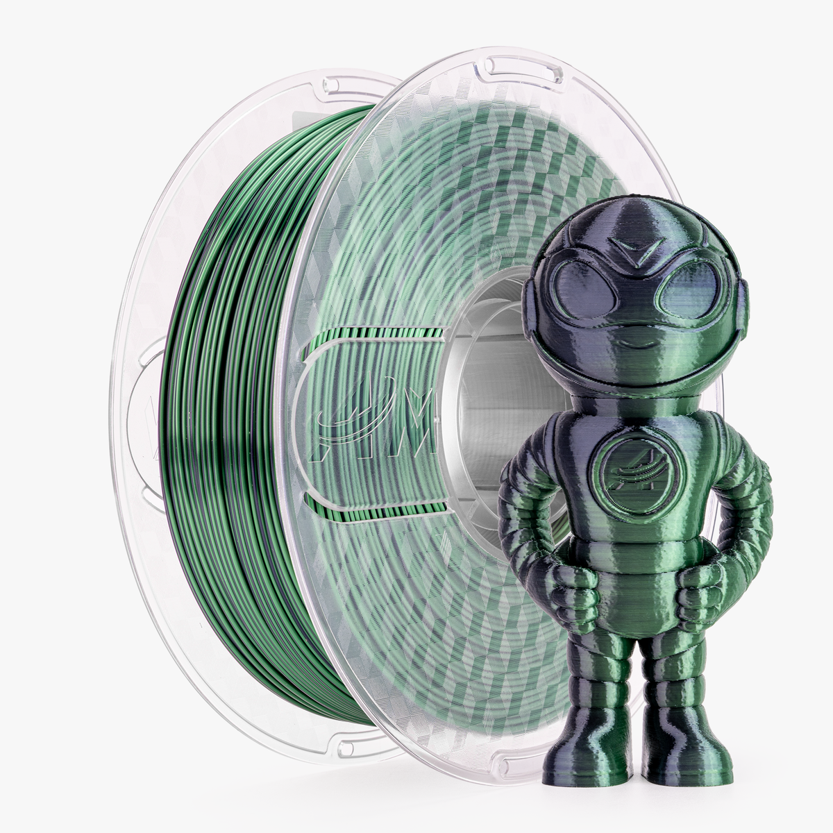 Amolen PLA Silk Dual Color Filament 1.75mm, 1KG/2.2LB