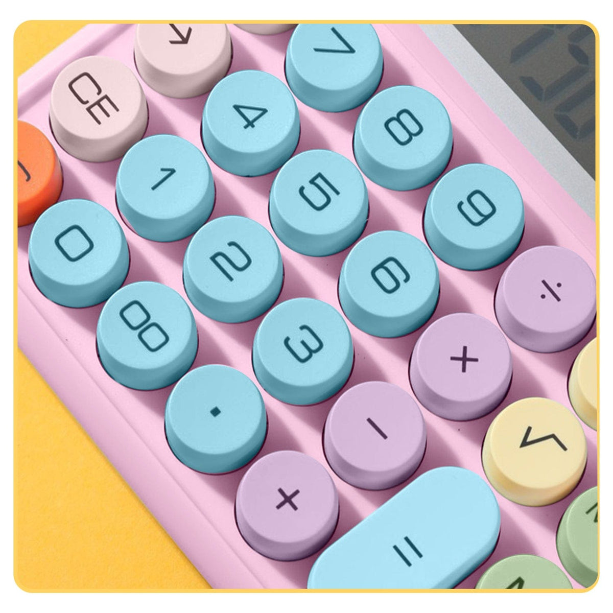 SaharaCase Pink KB52 calculator rounded number and operation keys