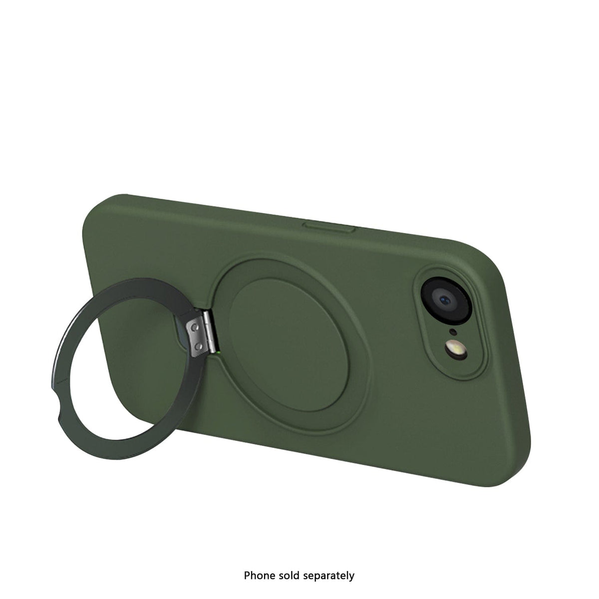 SaharaCase Venture Silicone Case for iPhone 17e & iPhone 16e — case demonstration with phone
