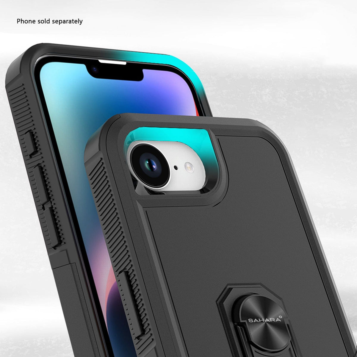 SaharaCase Raider Heavy-Duty Kickstand Case for iPhone 17e & iPhone 16e — case fit and edge details