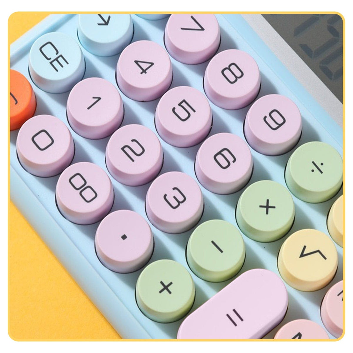 SaharaCase Blue KB50 calculator rounded number and operation keys