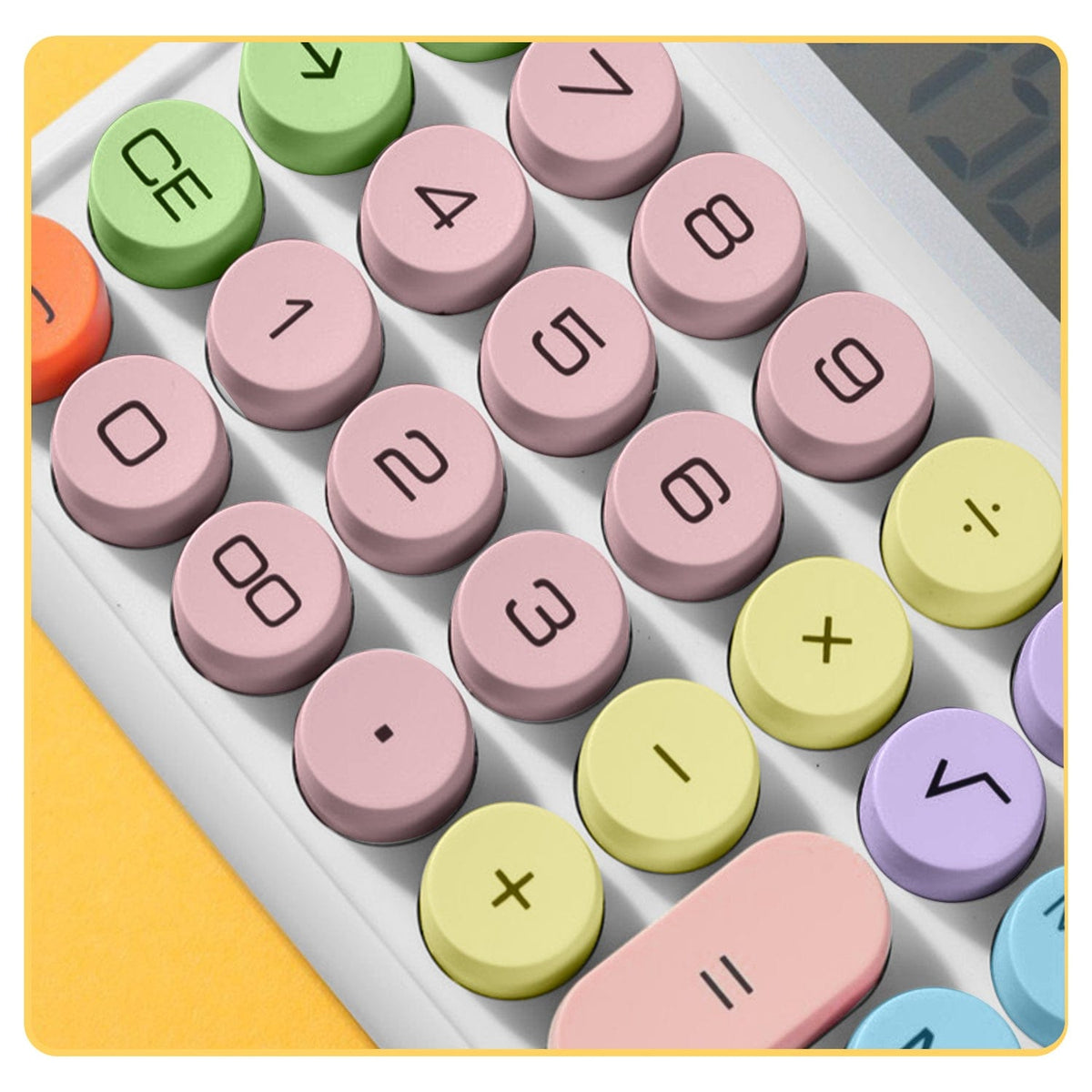 SaharaCase Cream KB53 calculator rounded number and operation keys