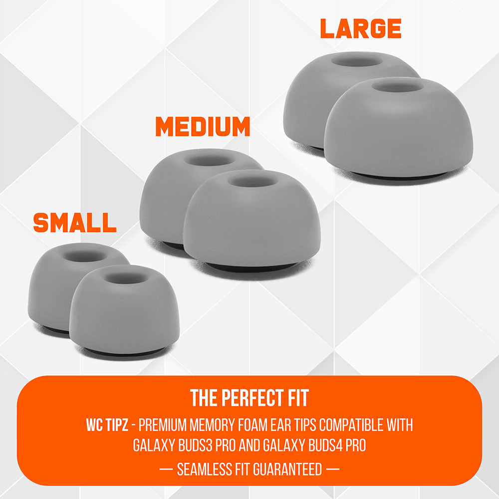 Wicked Cushions Galaxy Buds Pro 3 & 4 Memory Foam Ear Tips - WC TipZ Galaxy