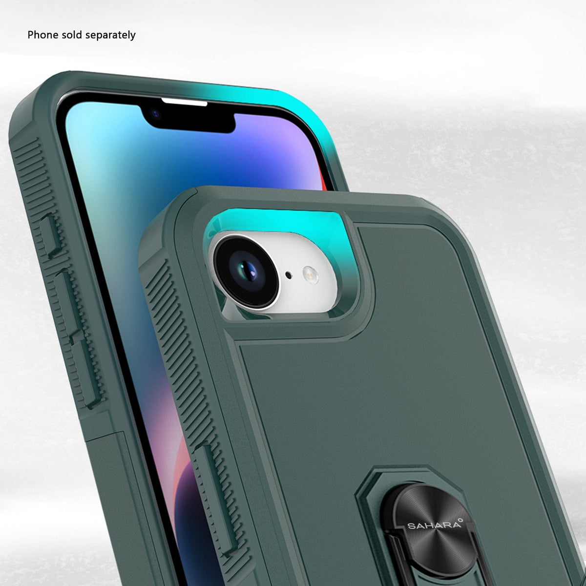 SaharaCase Raider Heavy-Duty Kickstand Case for iPhone 17e & iPhone 16e — case fit and edge details