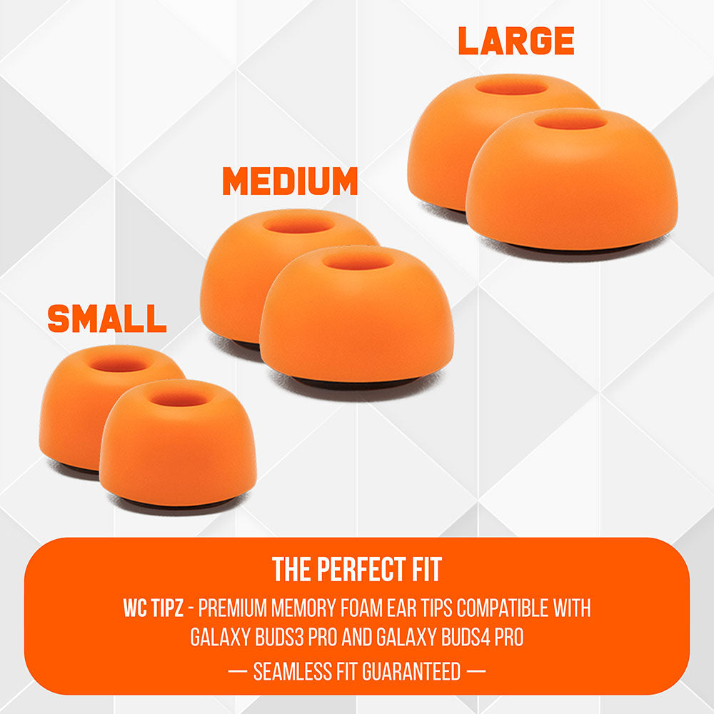 Wicked Cushions Galaxy Buds Pro 3 & 4 Memory Foam Ear Tips - WC TipZ Galaxy