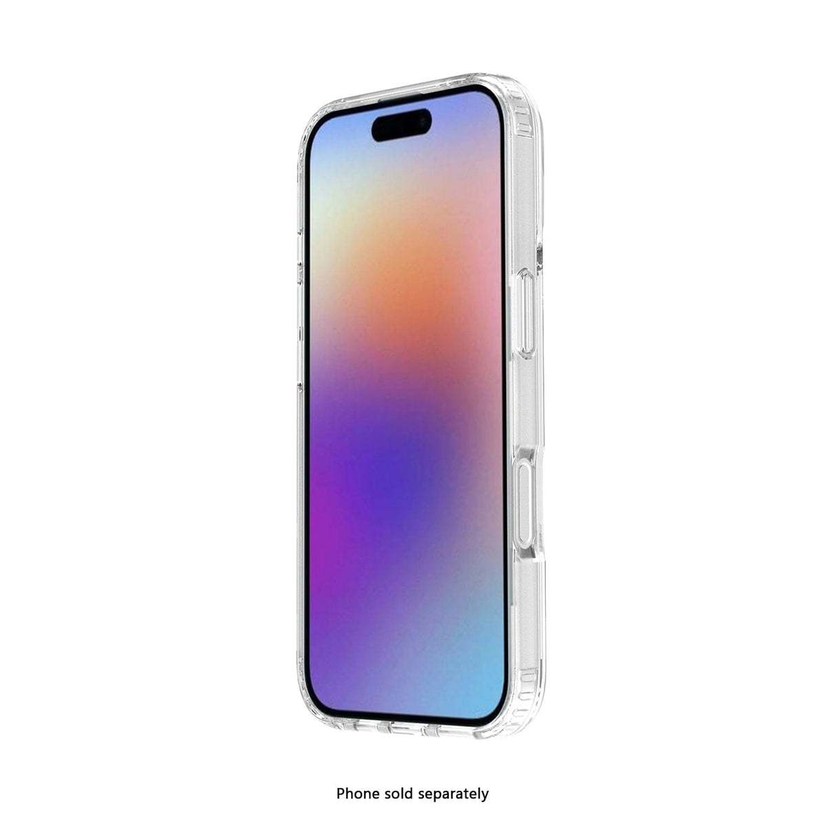 SaharaCase Venture Clear Case for iPhone 17 — front and side view