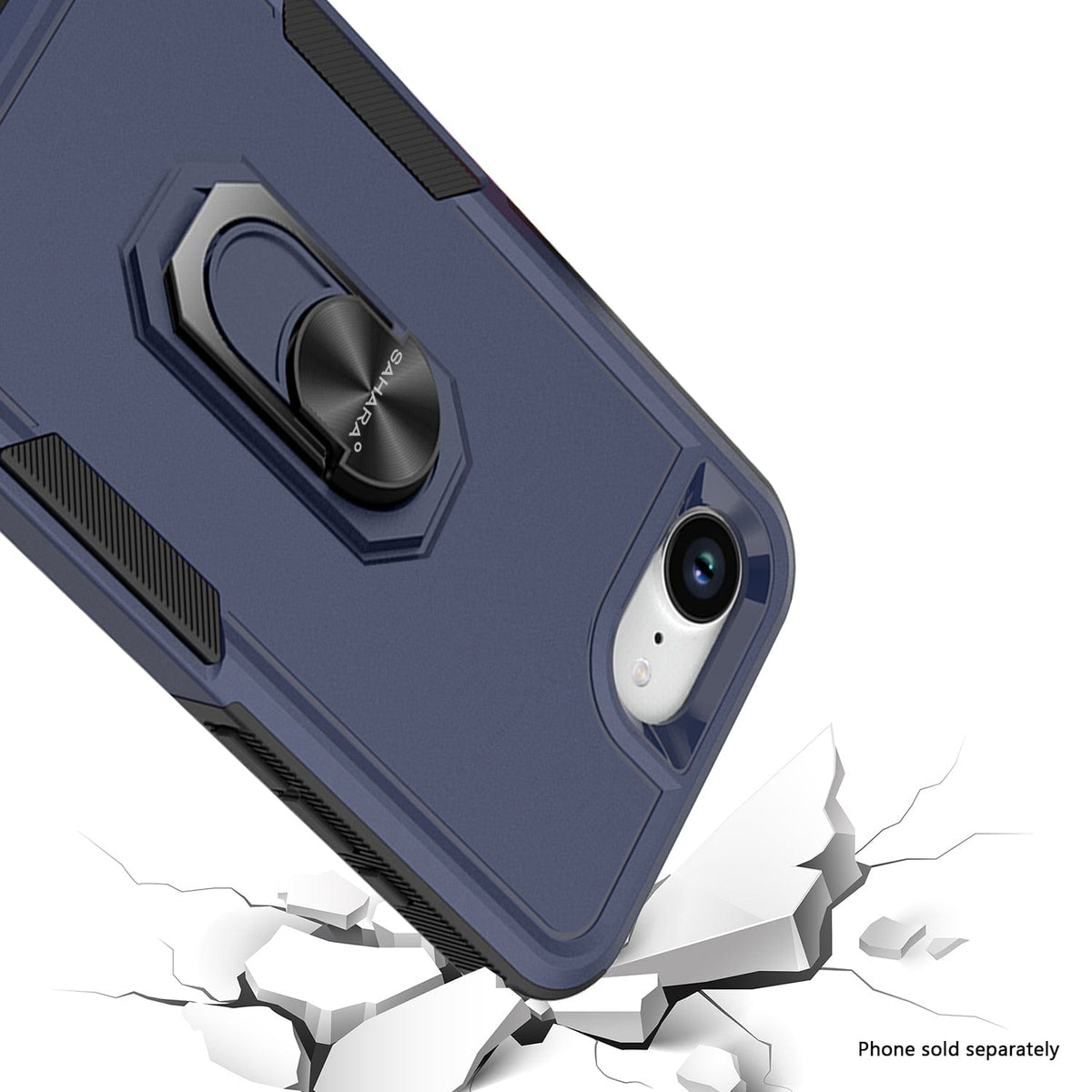 SaharaCase Raider Heavy-Duty Kickstand Case for iPhone 17e & iPhone 16e — case fit and edge details