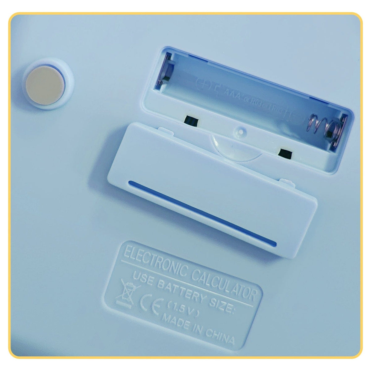 SaharaCase Blue KB50 calculator AAA battery compartment