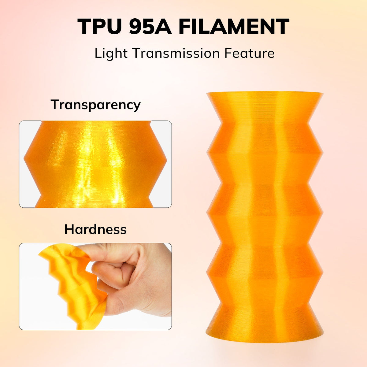 Amolen TPU Transparent 1.75mm, 1KG/2.2LB