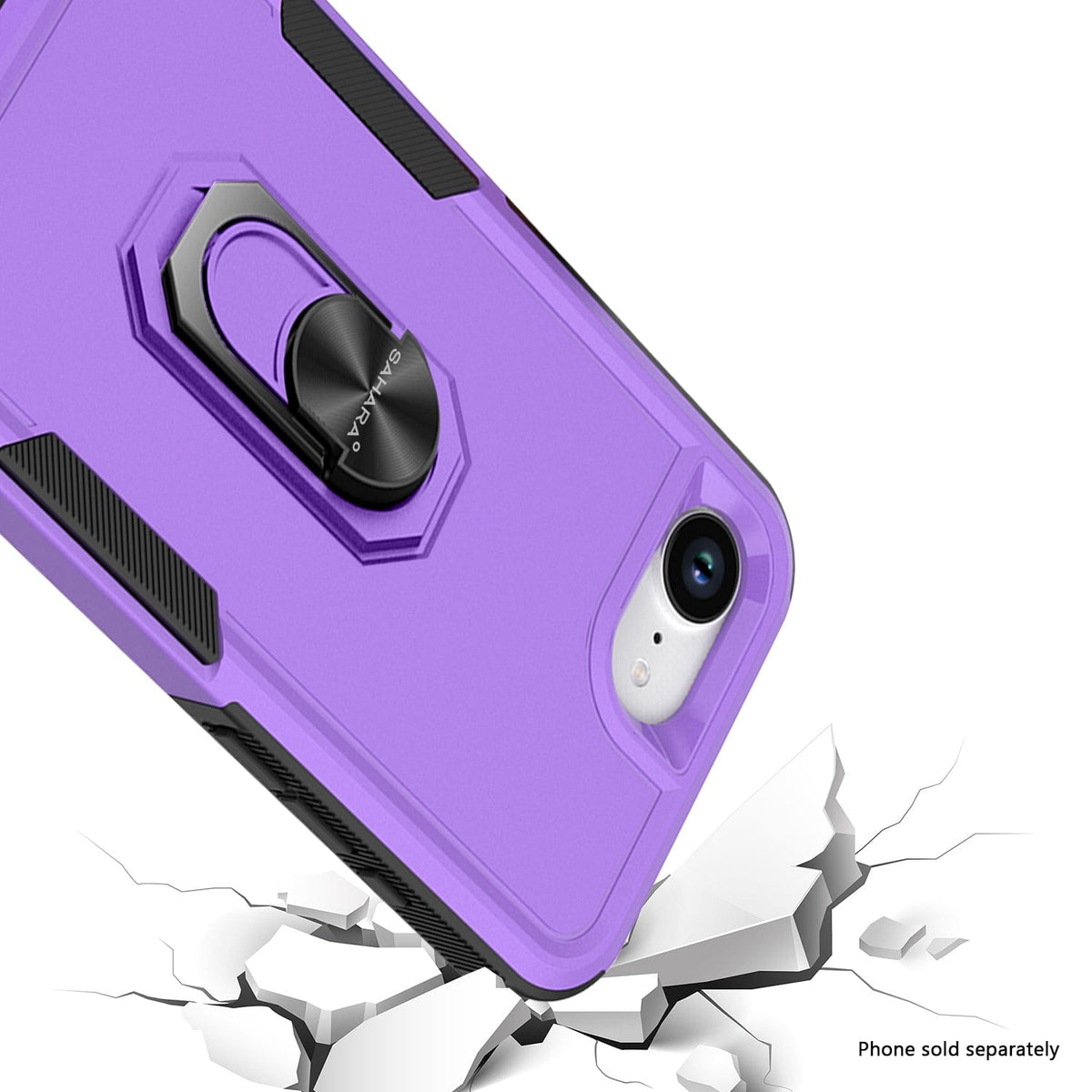 SaharaCase Raider Heavy-Duty Kickstand Case for iPhone 17e & iPhone 16e — case fit and edge details