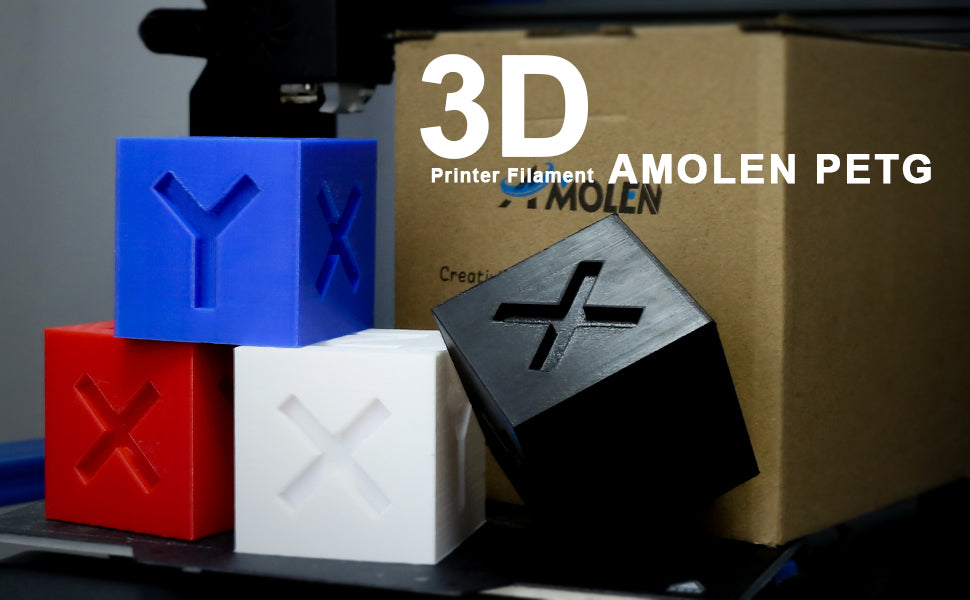 Amolen PLA Basic Variety Pack (4 x 250g), 1.75mm
