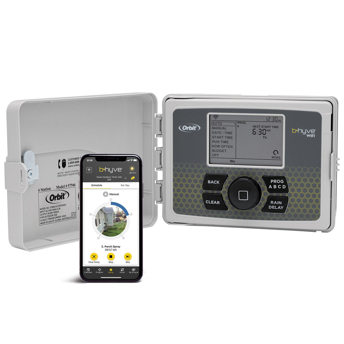 Orbit B-hyve 6-Zone Wi-Fi Sprinkler Controller 57946