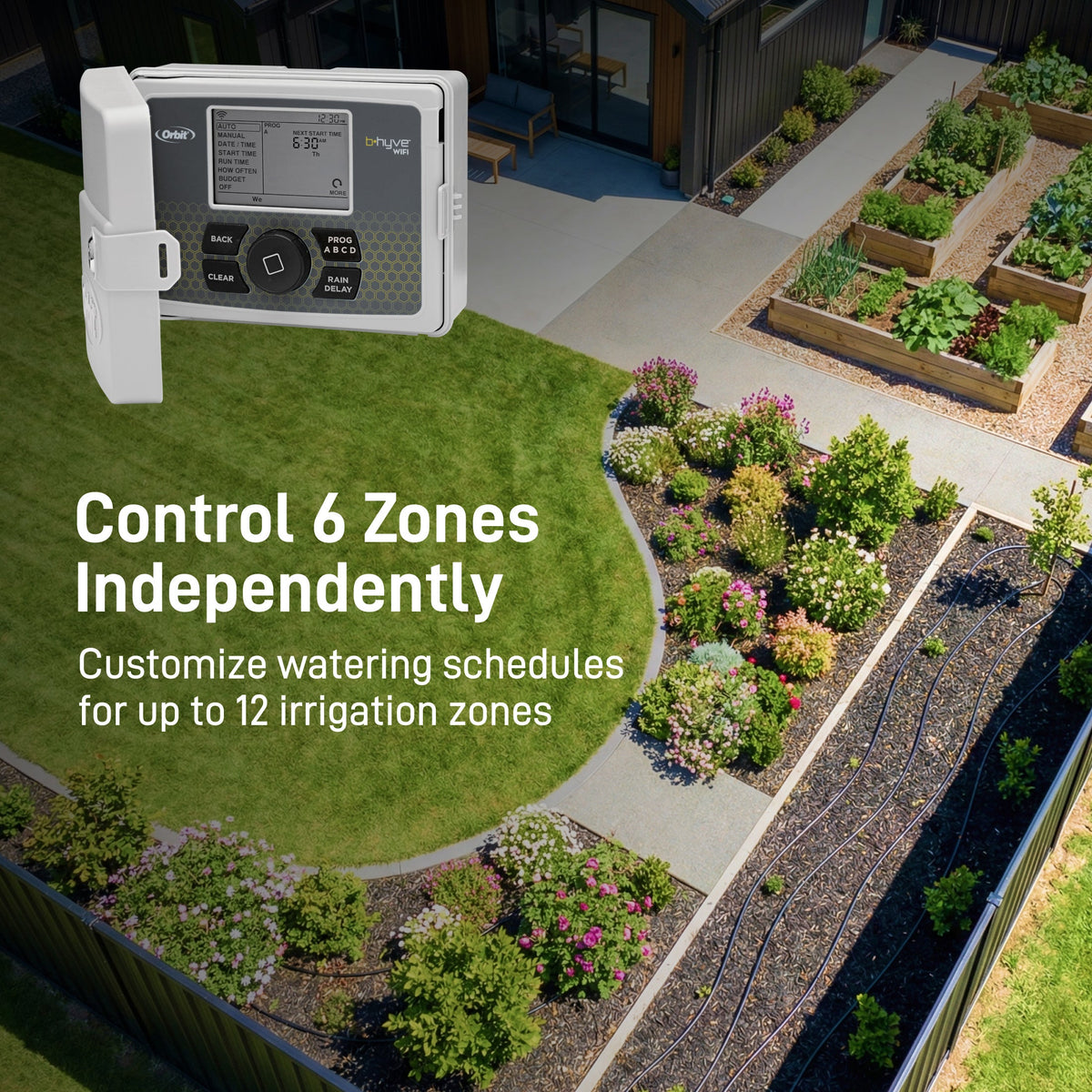 Orbit B-hyve 6-Zone Wi-Fi Sprinkler Controller 57946