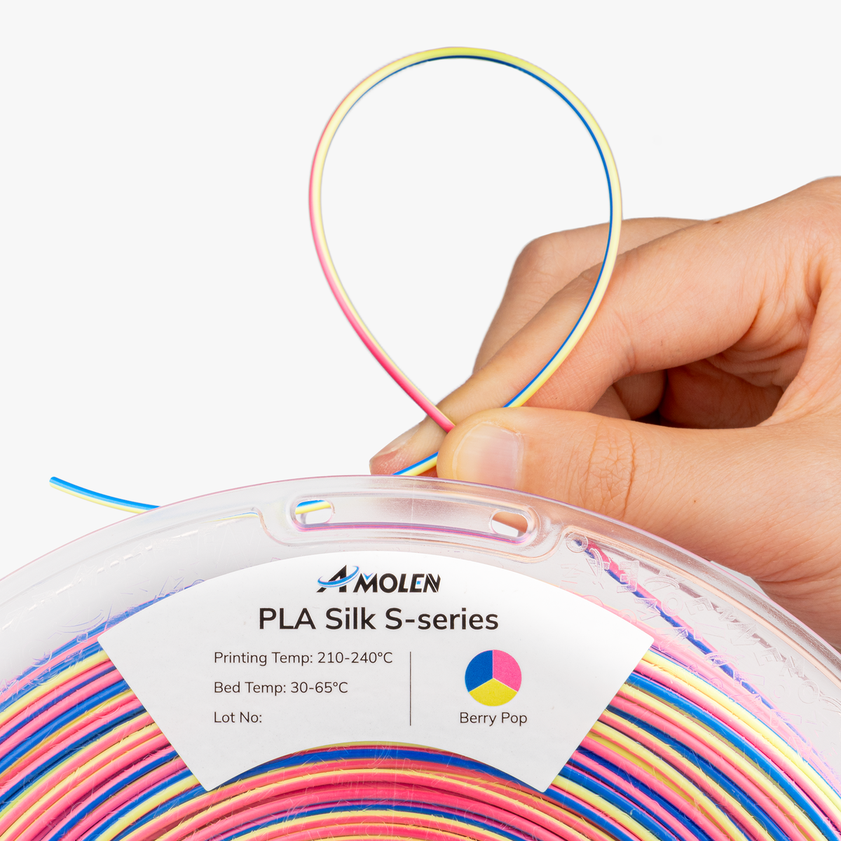 Amolen PLA Silk S-Series Filament, 1.75mm, 1kg