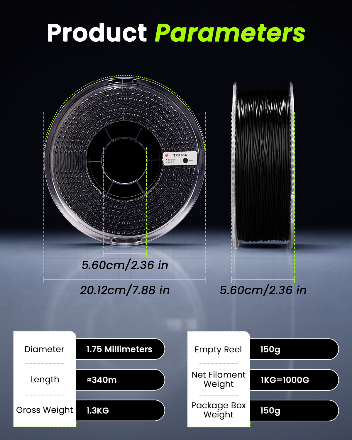 Amolen TPU Basic 1.75mm, 1KG