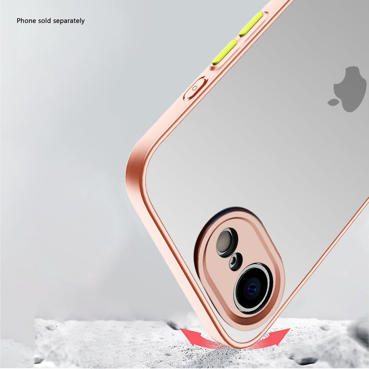 SaharaCase Venture Clear Case for iPhone 17e & iPhone 16e — case fit and edge details