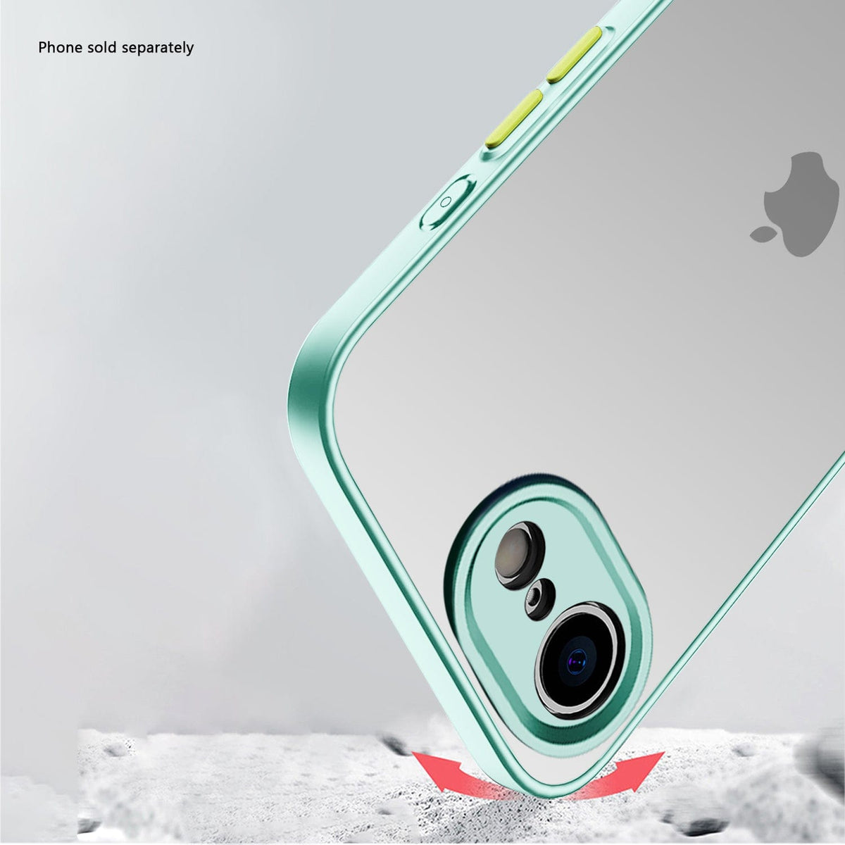 SaharaCase Venture Clear Case for iPhone 17e & iPhone 16e — case demonstration with phone