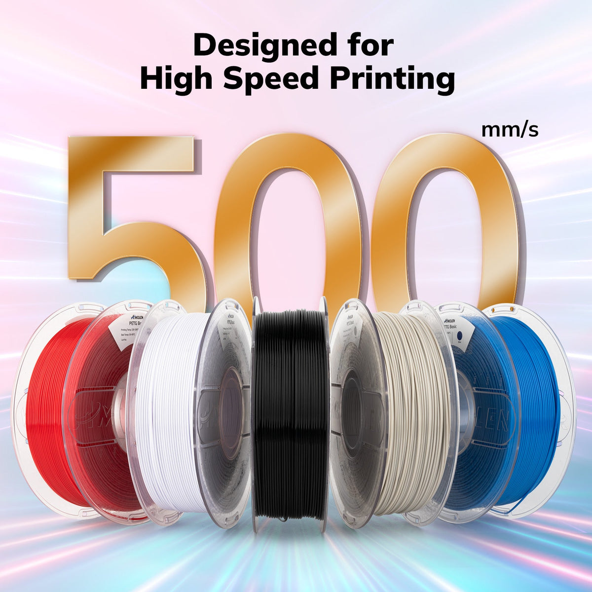 Amolen PETG Basic 1.75mm, 1KG/2.2LB