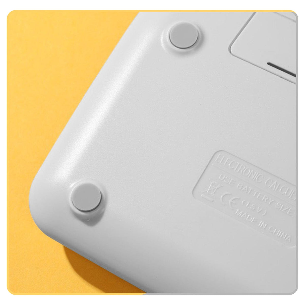 SaharaCase Cream KB53 calculator underside with anti-slip feet