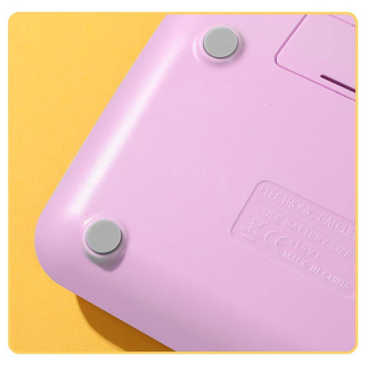 SaharaCase Pink KB52 calculator underside with anti-slip feet