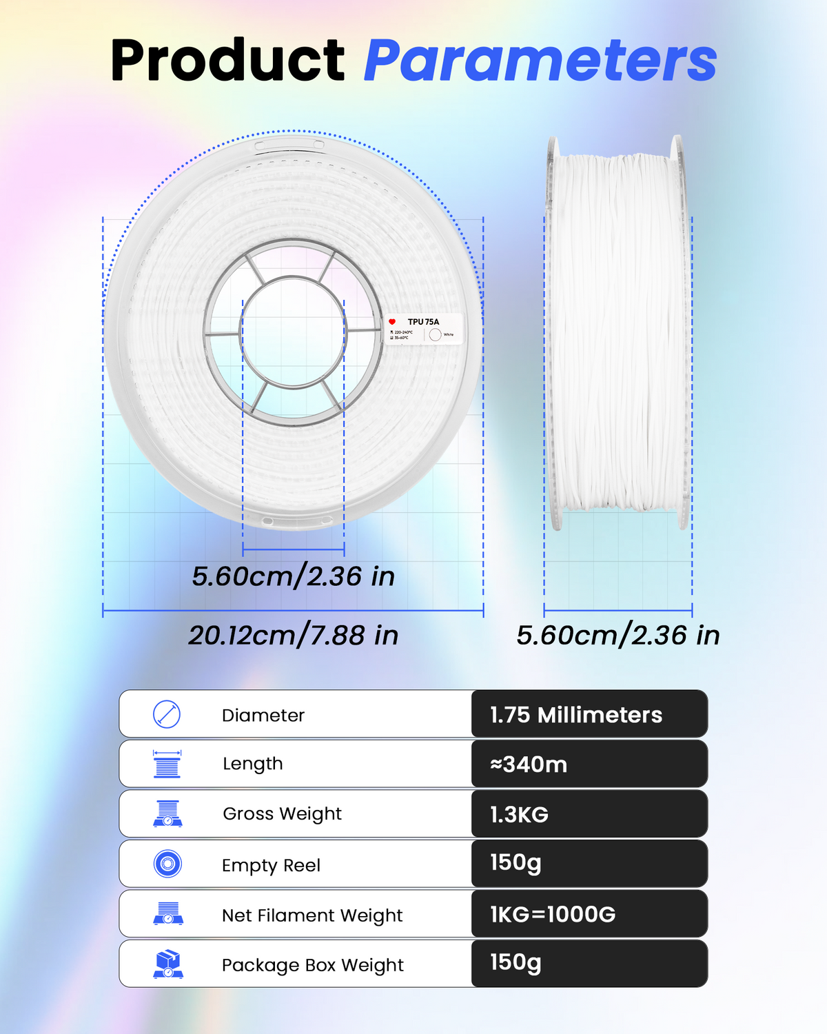 Amolen TPU Basic 1.75mm, 1KG