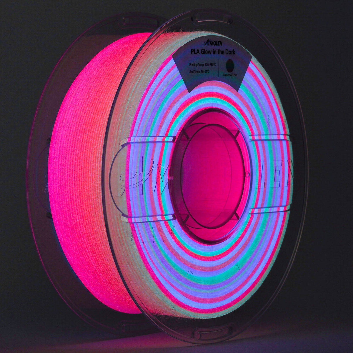 Amolen PLA Glow-in-the-Dark 1.75mm, 1KG/2.2LB