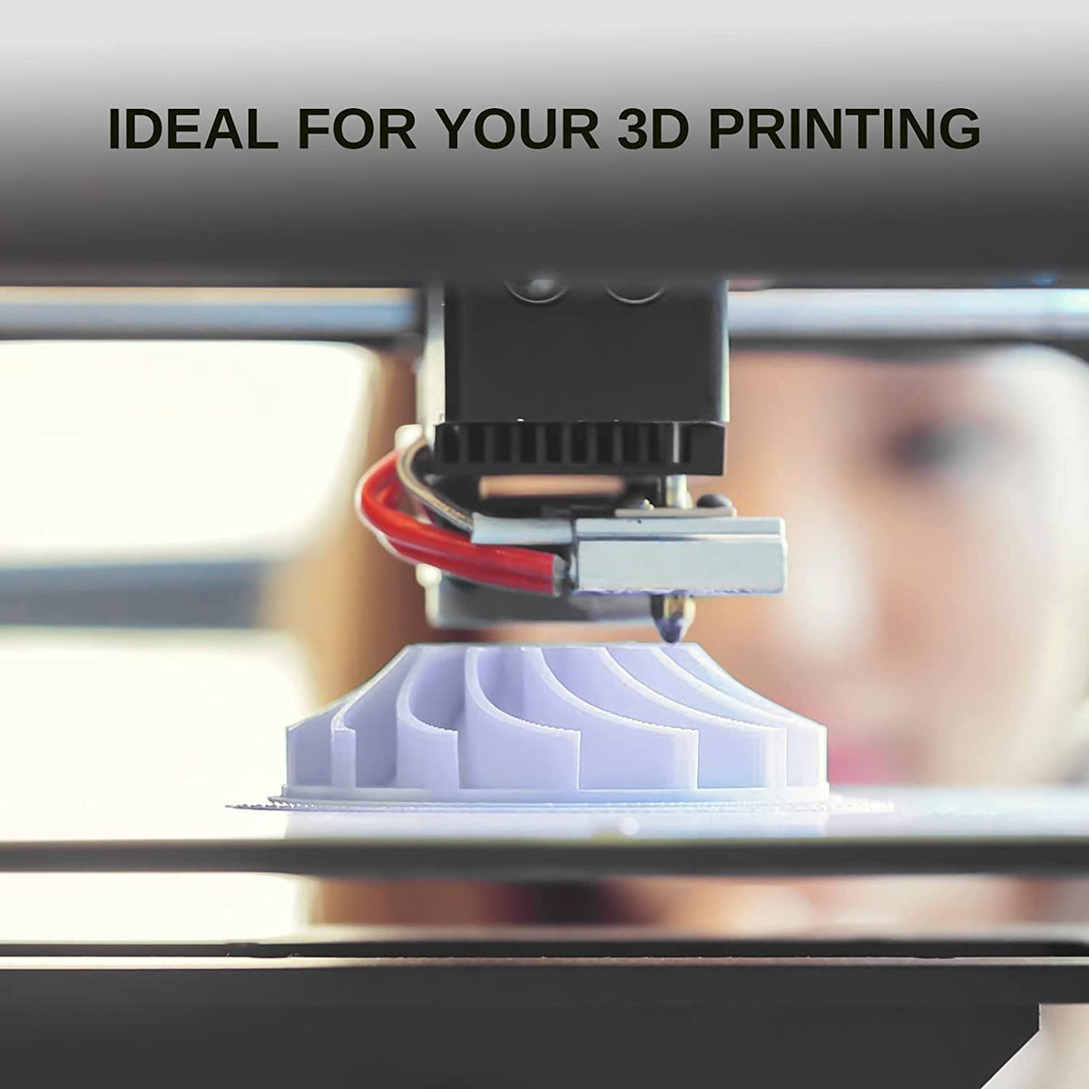 SainSmart Printer nozzle producing a violet demonstration model