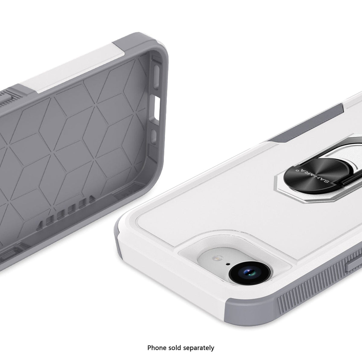SaharaCase Raider Heavy-Duty Kickstand Case for iPhone 17e & iPhone 16e — case fit and edge details