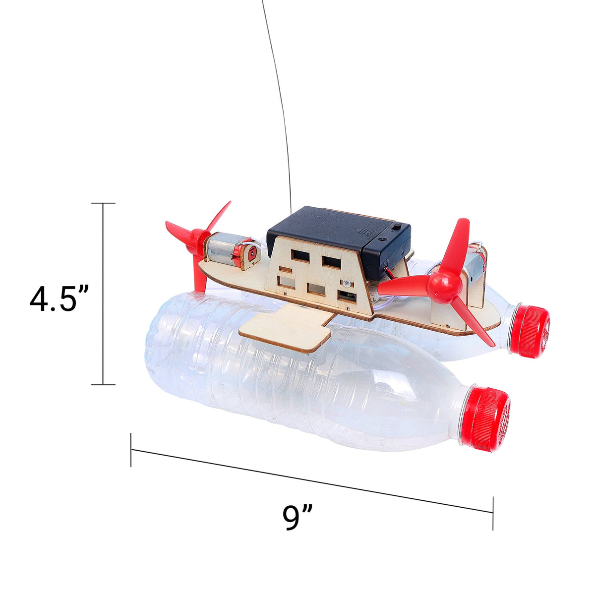 Kitsville ST017: Boat dimensions diagram