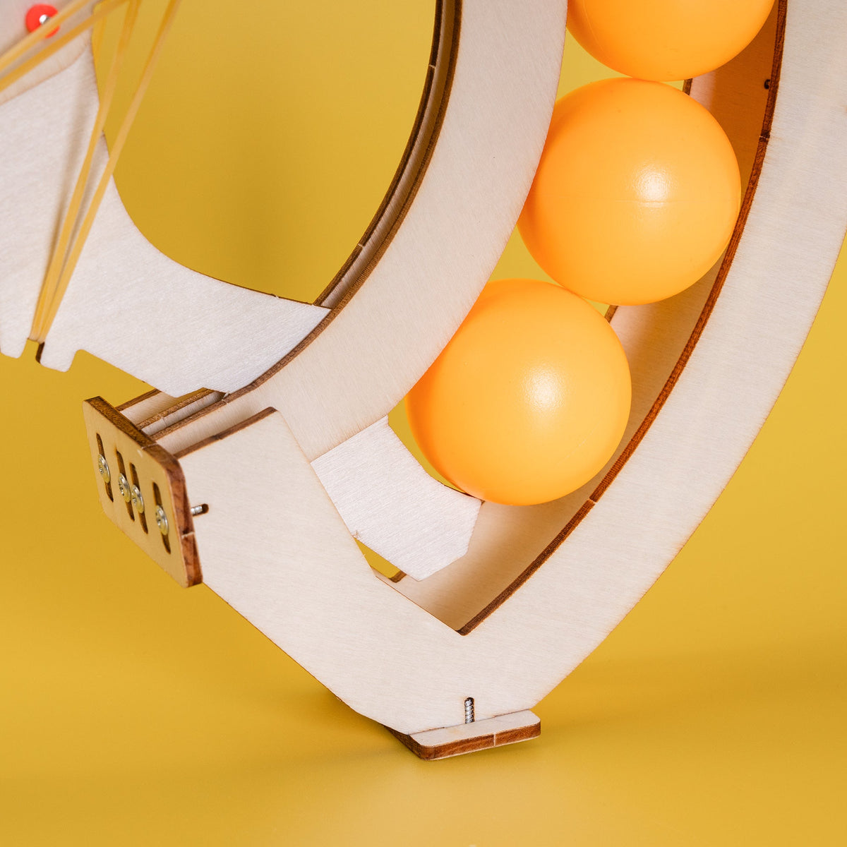 Kitsville Wooden Ball Launcher Engineering Kit — ball magazine