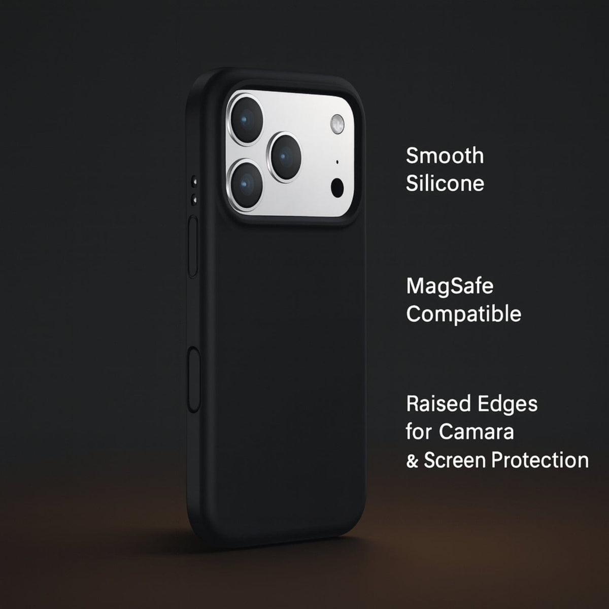 SaharaCase Venture MagSafe-Compatible Silicone Case for iPhone 17 Pro — supplier feature illustration