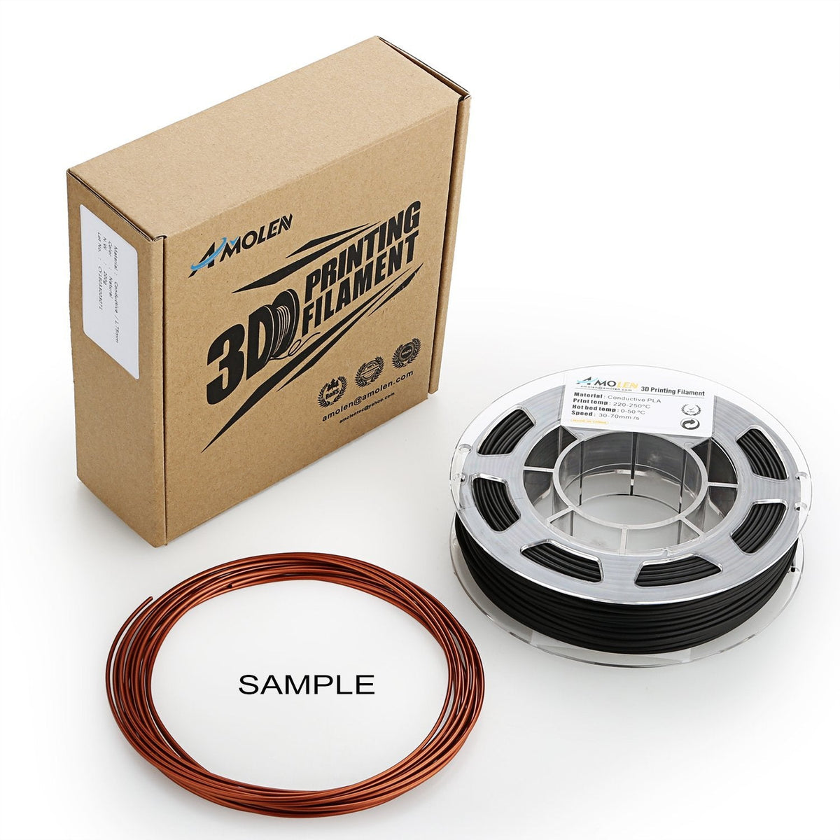 Amolen PLA Conductive 1.75mm, 200g