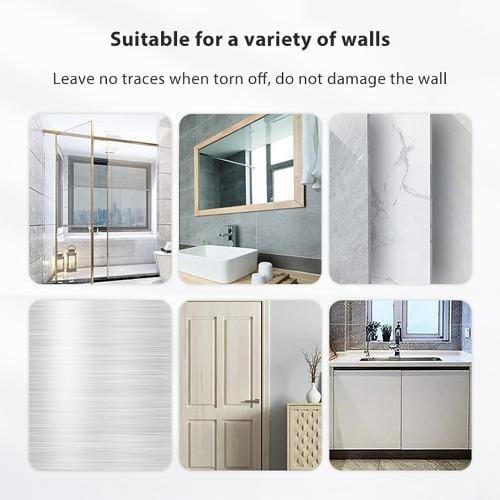 Supplier illustration of different wall surfaces for mounting
