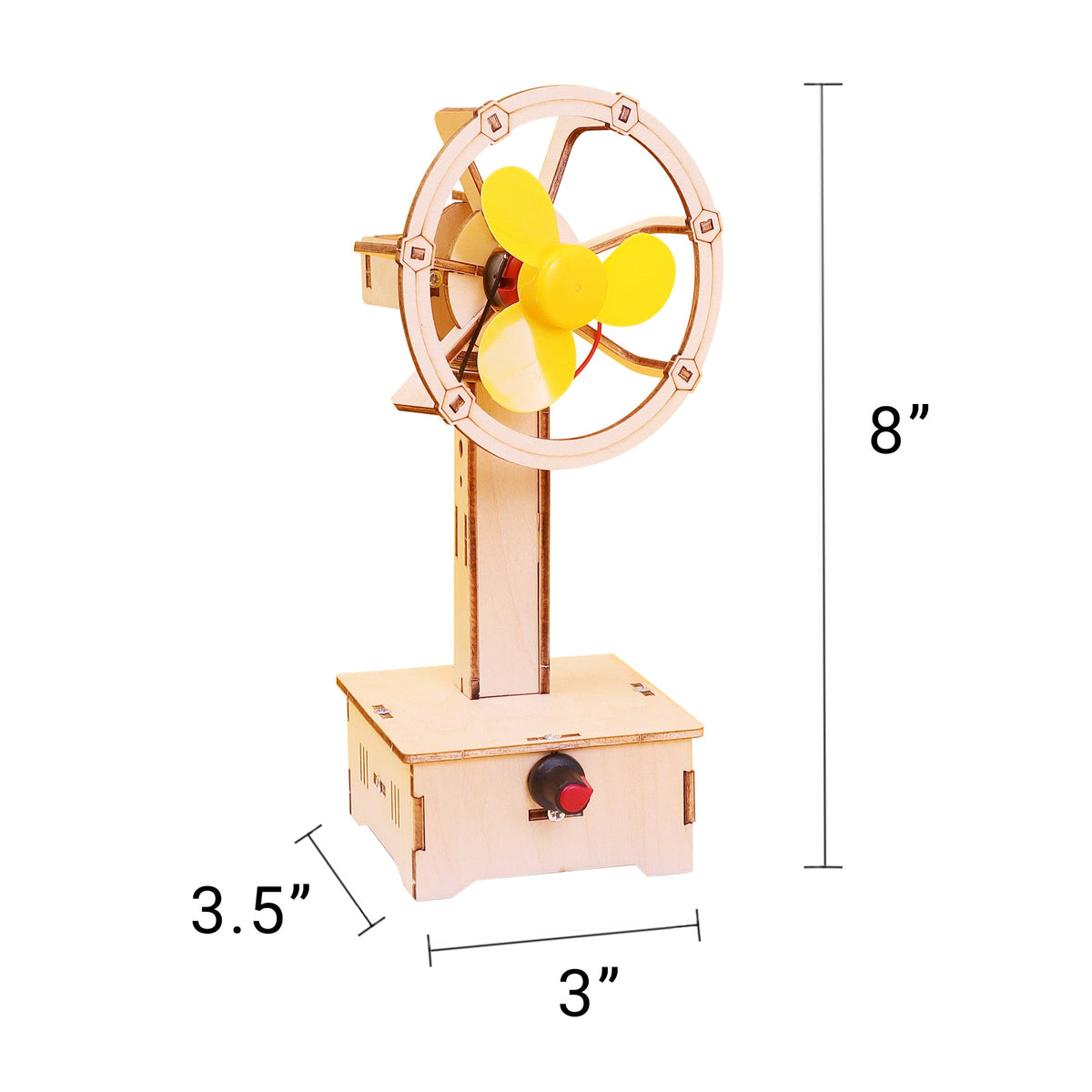 Kitsville ST052: Fan dimensions diagram