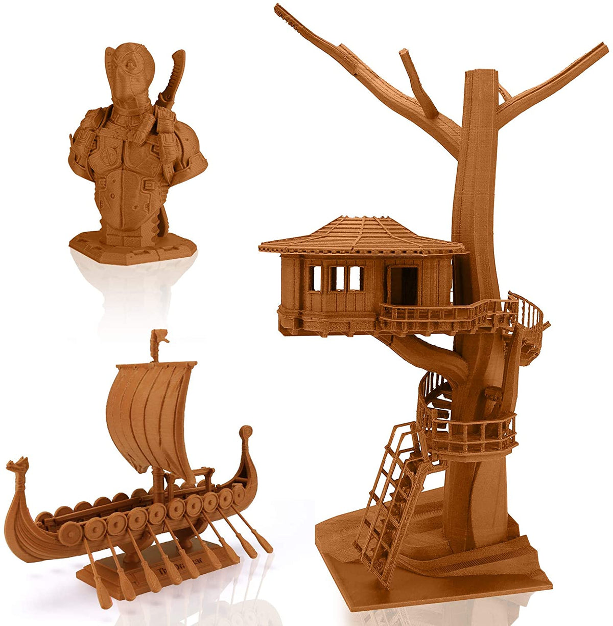 Amolen PLA Wood Variety Pack (4x200g)