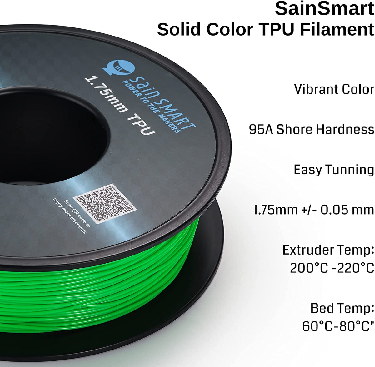 SainSmart neon green TPU manufacturer printing-settings graphic