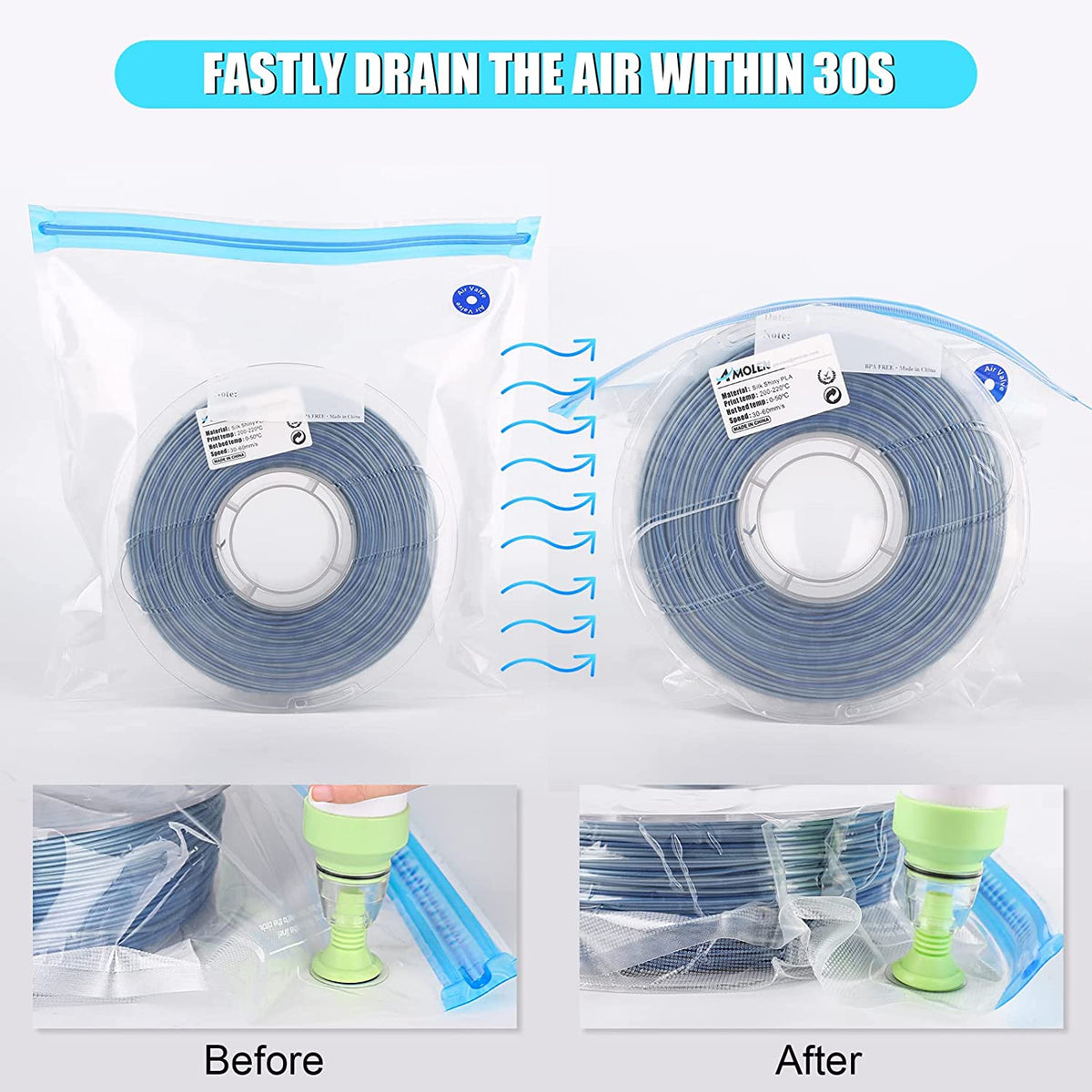 Amolen Vacuum Filament Storage Kit