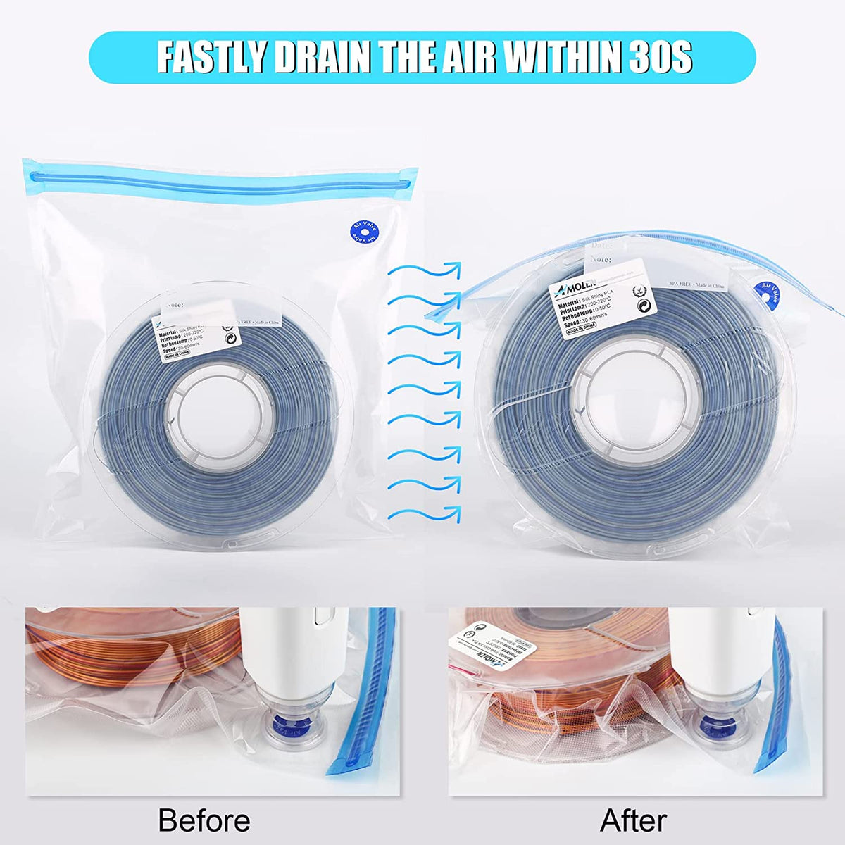 Amolen Vacuum Filament Storage Kit